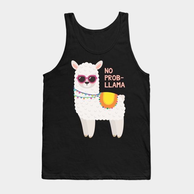 No Prob Llama - Funny Llama Tank Top by kdpdesigns